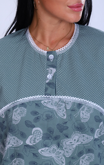 М42 Пижама костюм «Бабочки на зеленом»