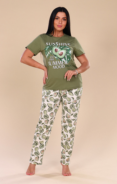М349 Пижама «Тропики» (футболка+брюки)