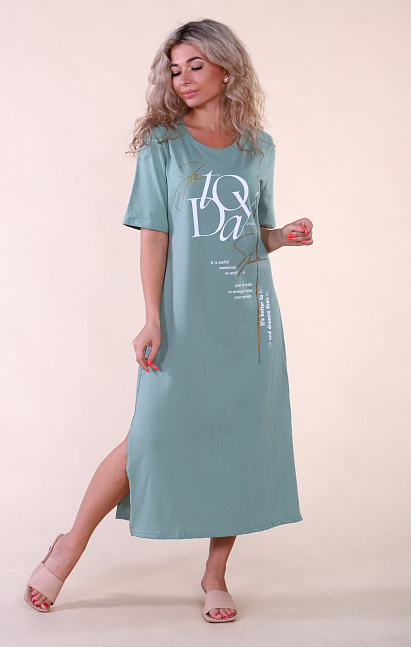 М378 Платье «Интрига» (светлый хаки)