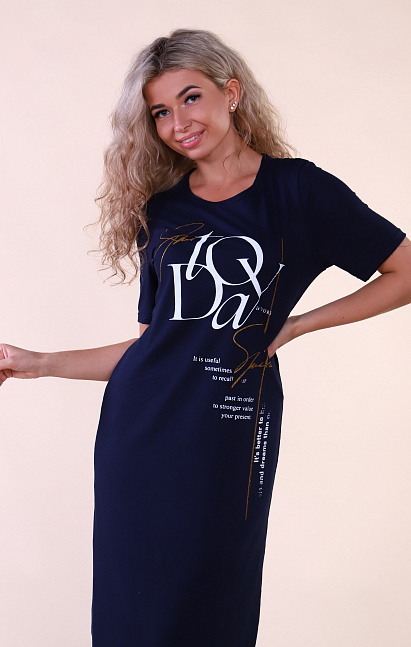 М378 Платье «Интрига» (темно-синий)