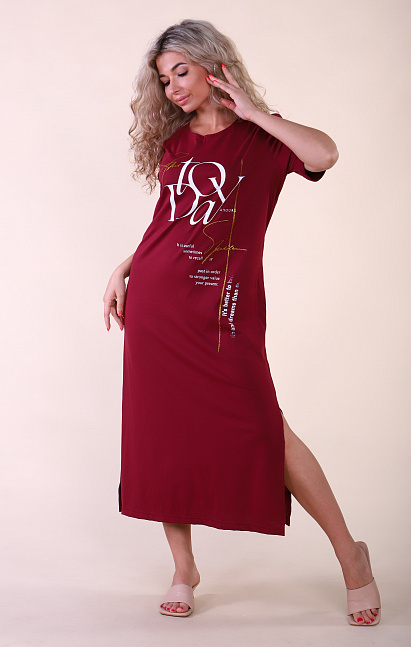 М378 Платье «Интрига» (бордо)