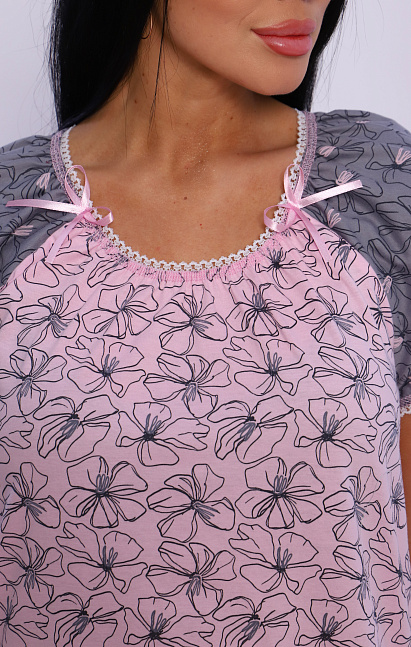 М296 сорочка «Карина»(розовый новый)