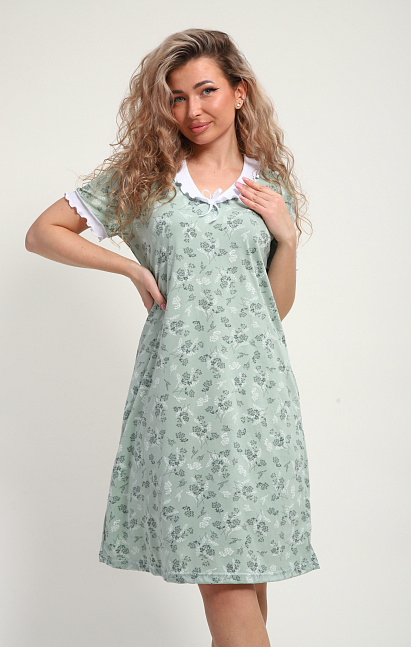  М431 Сорочка «Зефирка»(светлый хаки)